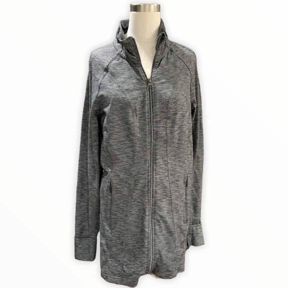 ATHLETA CYA HOpe Jacket LARGE Gray Full zip - Picture 2 of 7